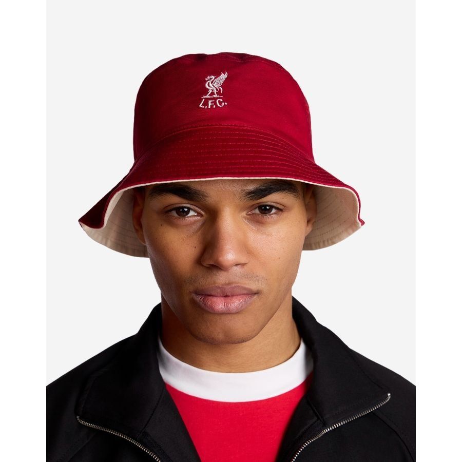 Liverpool Bucket Hat Shankly Reversible - Red/Beige-SoccerKits Hub | Buy Soccer Jerseys Online